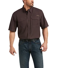 Ariat Big & Tall VentTek Outbound Classic-Fit Performance Short-Sleeve Woven Shirt