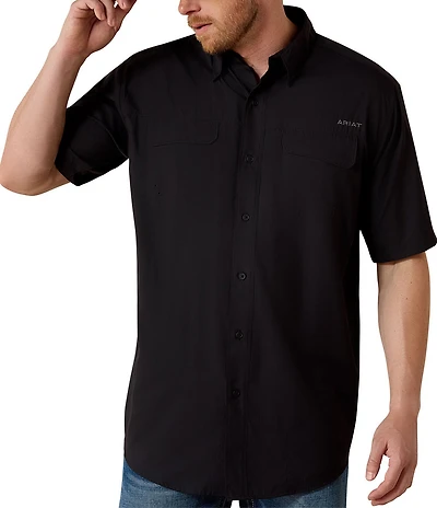Ariat Big & Tall VentTek Outbound Classic-Fit Performance Short-Sleeve Woven Shirt