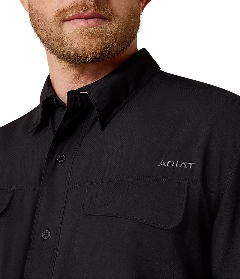 Ariat Big & Tall VentTek Outbound Classic-Fit Performance Short-Sleeve Woven Shirt