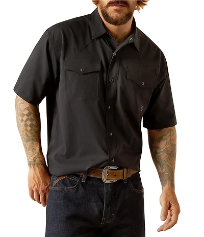 Ariat Big & Tall Western Venttek Short Sleeve Woven Shirt