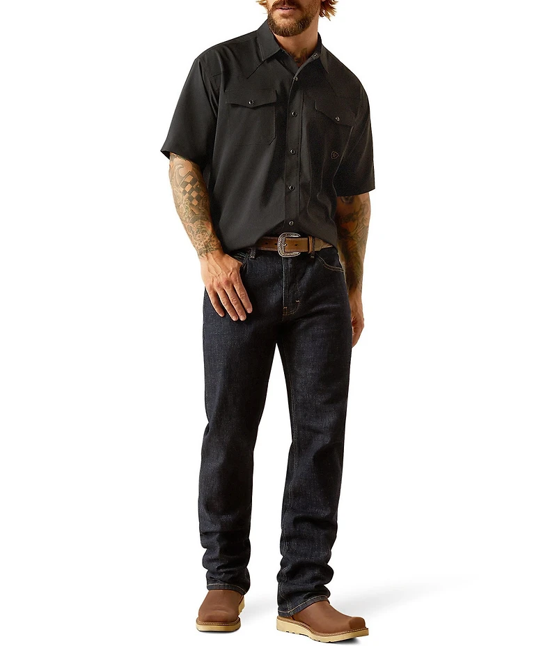 Ariat Big & Tall Western Venttek Short Sleeve Woven Shirt