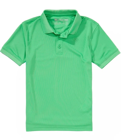 Ariat Big Boys 7-14 Short-Sleeve TEK Polo Shirt