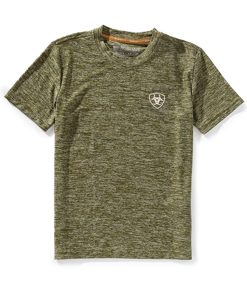 Ariat Big Boys Short Sleeve Tree Bark Camo Charger T-Shirt