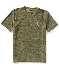 Ariat Big Boys Short Sleeve Tree Bark Camo Charger T-Shirt