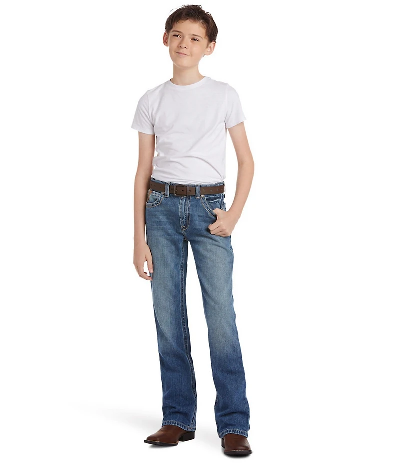 Ariat Big Boys B4 Relaxed Boundary Bootcut Denim Jeans
