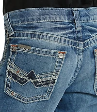 Ariat Big Boys B5 Slim Charger Stackable Slim Fit Straight Leg Denim Jeans