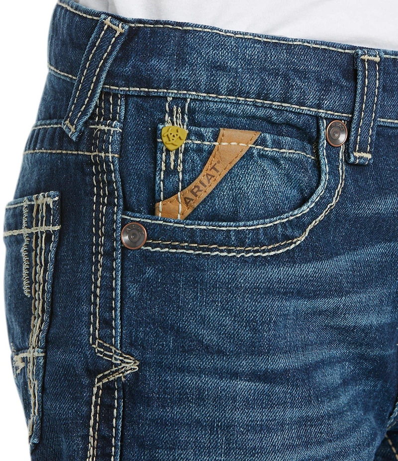 Ariat Big Boys B5 Slim Boundary Stackable Straight Leg Jeans
