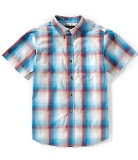Ariat Big Boys Short-Sleeve Sunny Plaid Woven Shirt