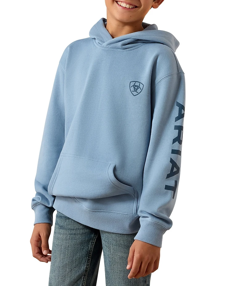 Ariat Big Boys Brushed Fleece Logo Hoodie