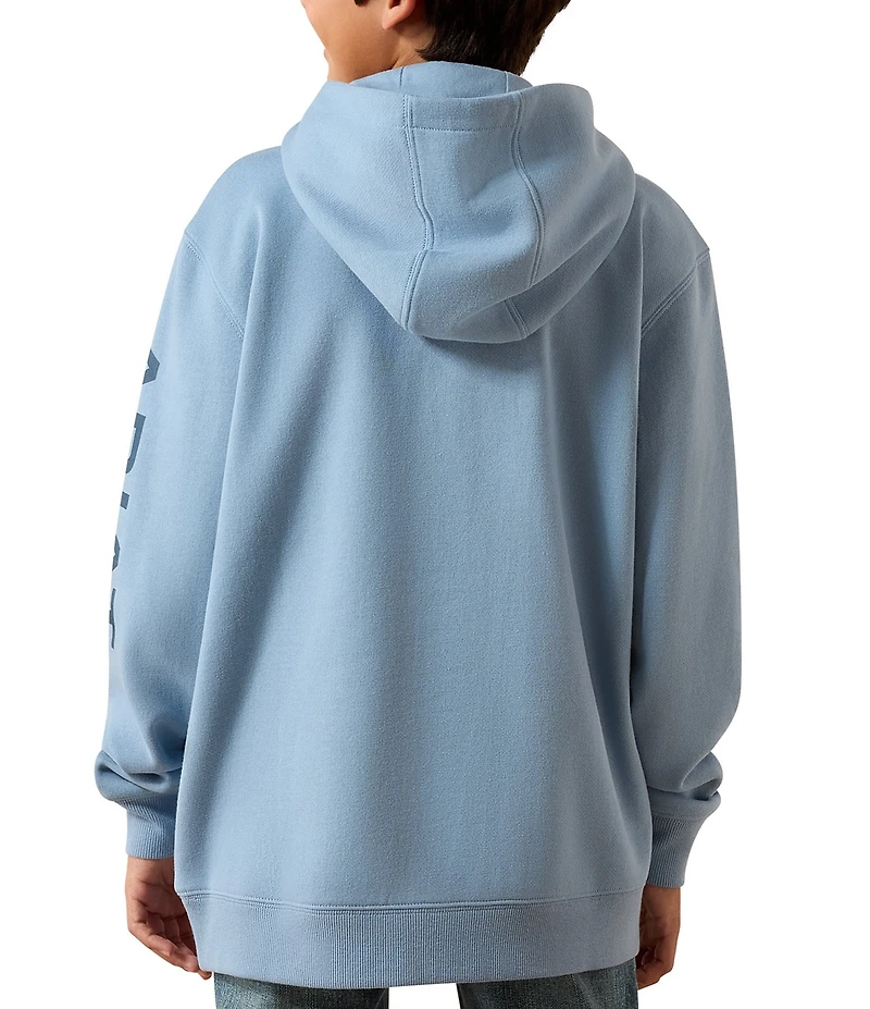 Ariat Big Boys Brushed Fleece Logo Hoodie