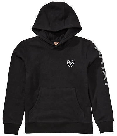 Ariat Big Boys Long Sleeve Logo Pullover Hoodie