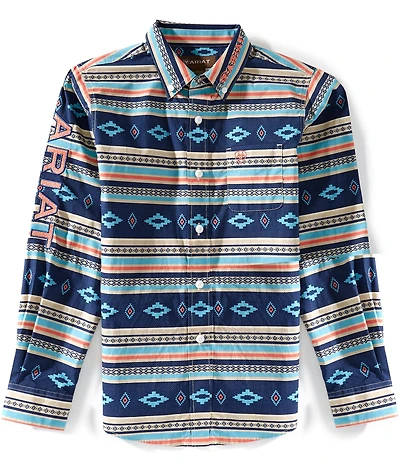 Ariat Big Boys Long-Sleeve Serape Team Woven Shirt