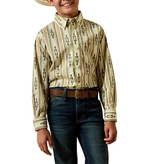 Ariat Big Boys Long-Sleeve Stephon Serape-Inspired Printed Woven Western Shirt