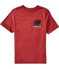 Ariat® Big Boys Short Sleeve Buffalo Flag T-Shirt