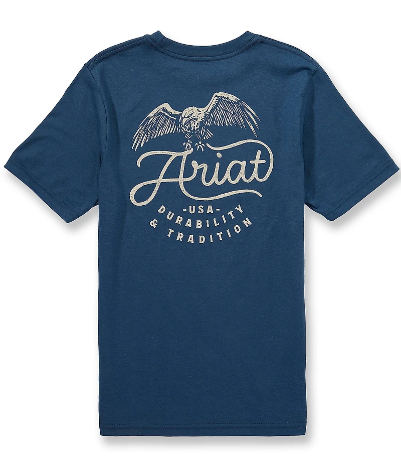 Ariat Big Boys Short-Sleeve Drop Down Eagle T-Shirt