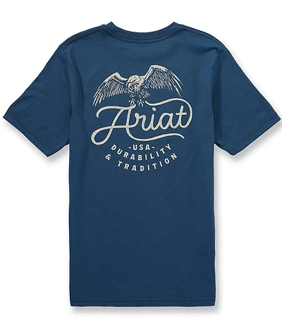 Ariat Big Boys Short-Sleeve Drop Down Eagle T-Shirt
