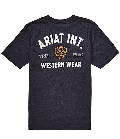 Ariat Big Boys Short Sleeve Outline Shop T-Shirt