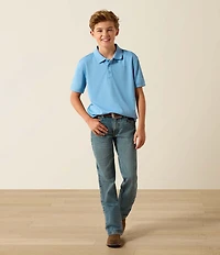 Ariat Big Boys Short-Sleeve TEK Polo Shirt