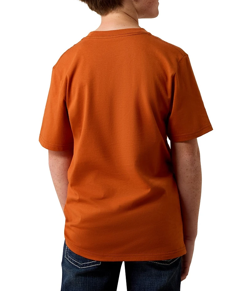 Ariat Big Boys Short Sleeve Tough As Leather T-Shirt