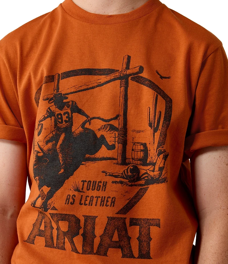 Ariat Big Boys Short Sleeve Tough As Leather T-Shirt