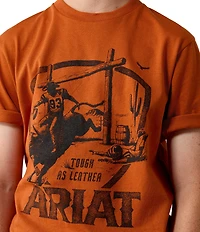 Ariat Big Boys Short Sleeve Tough As Leather T-Shirt