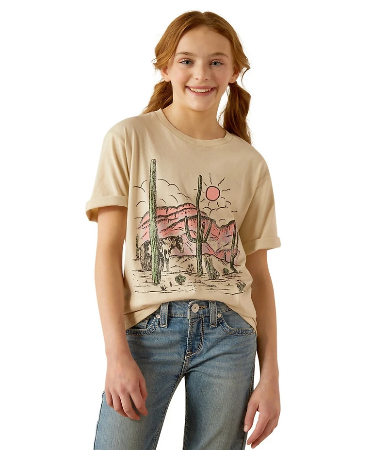 Ariat Big Girls Cactus Graphic T-Shirt
