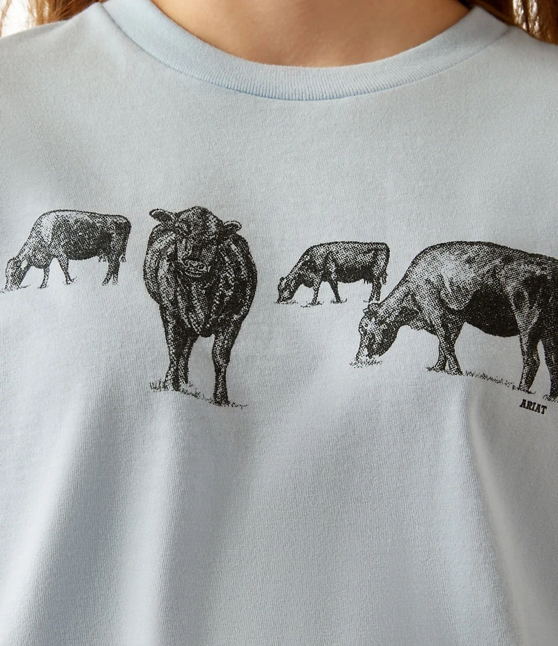 Ariat Big Girls Short-Sleeve Born To Farm T-Shirt