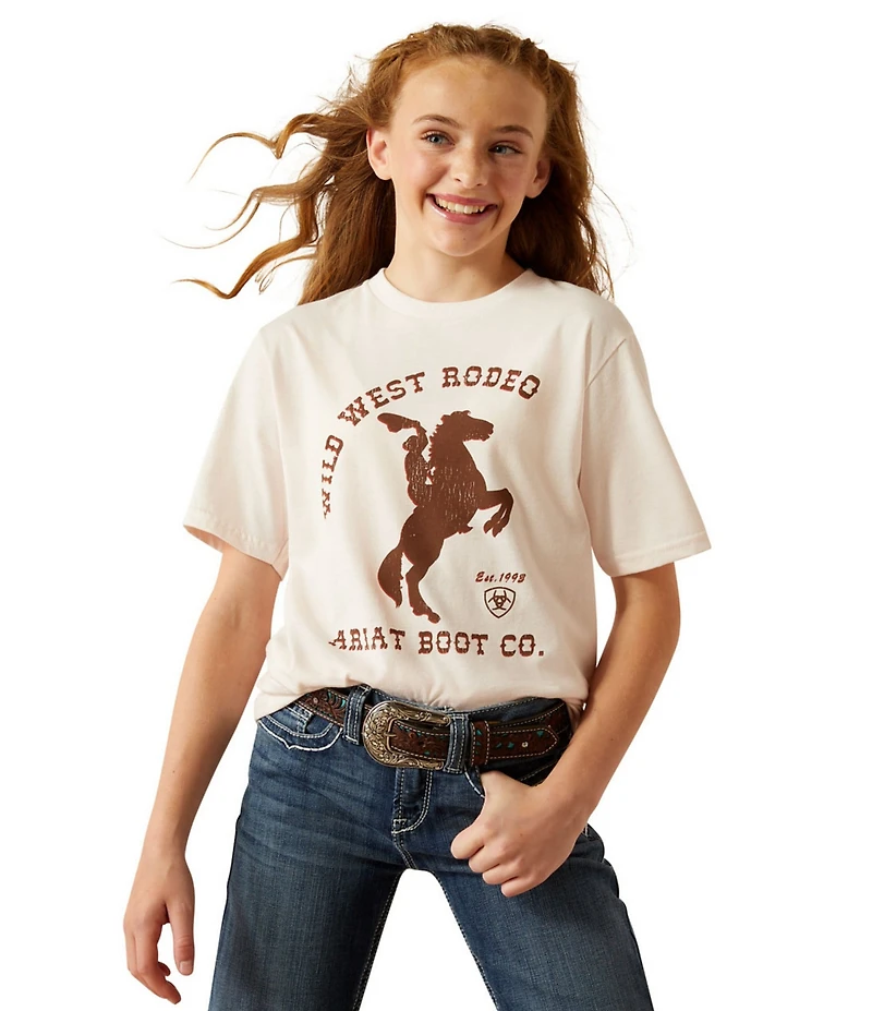 Ariat Big Girls Short-Sleeve Wild West Rodeo T-Shirt