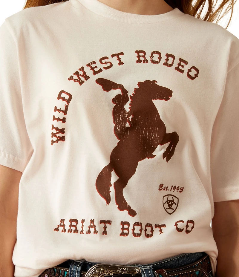 Ariat Big Girls Short-Sleeve Wild West Rodeo T-Shirt