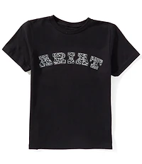Ariat Big Girls Big Girls Short Sleeve Boot-Stitch Logo T-Shirt