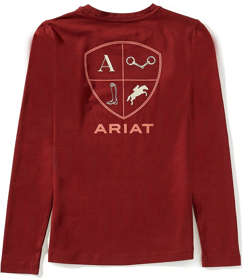 Ariat Big Girls Long Sleeve Equestrian Icons T-Shirt