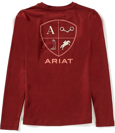Ariat Big Girls Long Sleeve Equestrian Icons T-Shirt