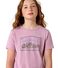 Ariat Big Girls Short-Sleeve Farm Patch T-Shirt