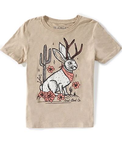 Ariat Big Girls Short-Sleeve Jackalope T-Shirt