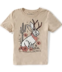 Ariat Big Girls Short-Sleeve Jackalope T-Shirt