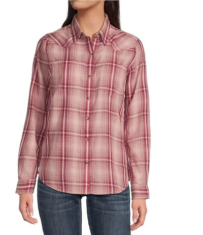 Ariat Billie Jean Spread Collar Long Sleeve Button Front Shirt