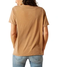 Ariat Buckaroo Chain-Stitched Crew Neck Short Sleeve Tee