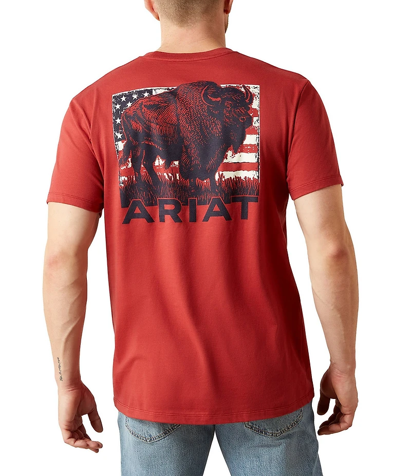 Ariat Buffalo Flag Short Sleeve T-Shirt