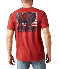 Ariat Buffalo Flag Short Sleeve T-Shirt