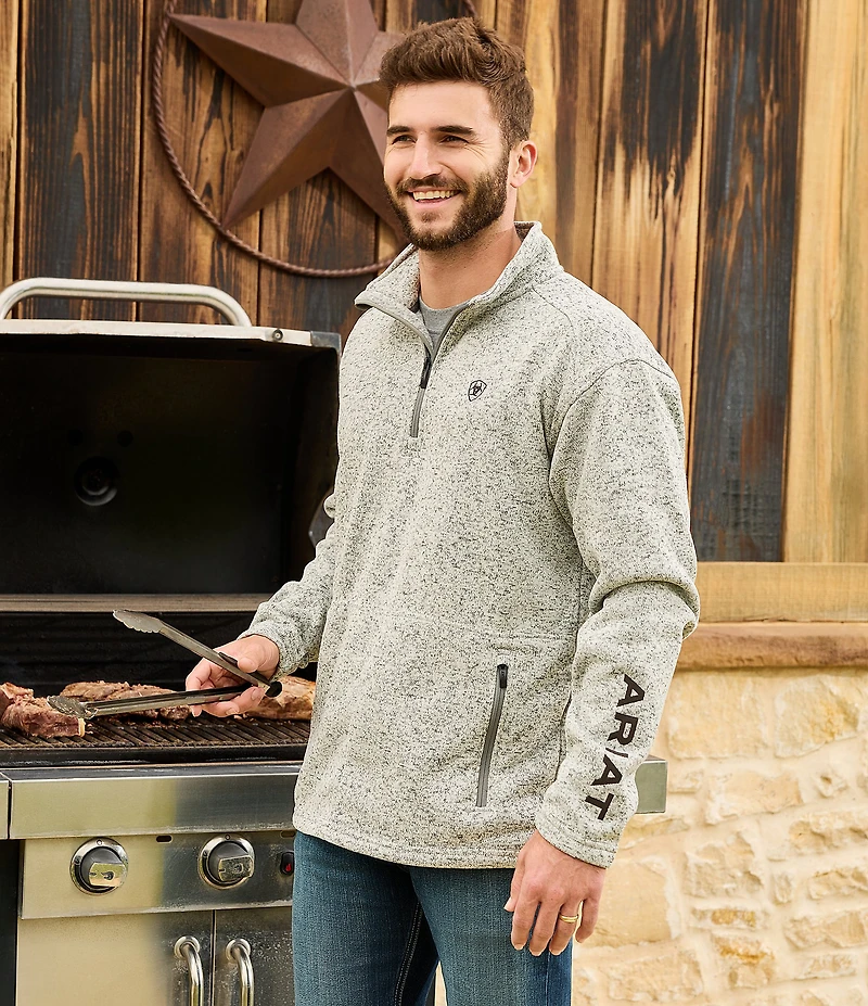 Ariat Caldwell Logo 1/4 Zip Sweater