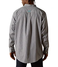 Ariat Caleb Classic Fit Wrinkle Free Long Sleeve Printed Woven Shirt