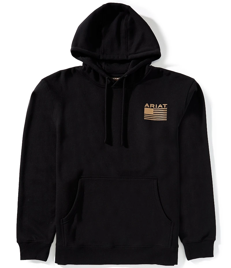 Ariat® Camouflage Hex Long Sleeve Brushed Fleece Graphic Hoodie