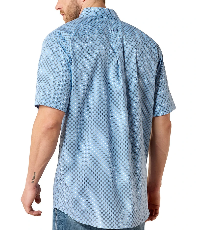 Ariat Cash Classic Fit Printed Wrinkle Free Woven Shirt
