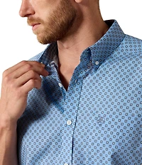 Ariat Cash Classic Fit Printed Wrinkle Free Woven Shirt