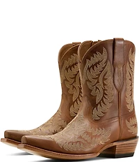 Ariat Cate Leather X Toe Western Boots