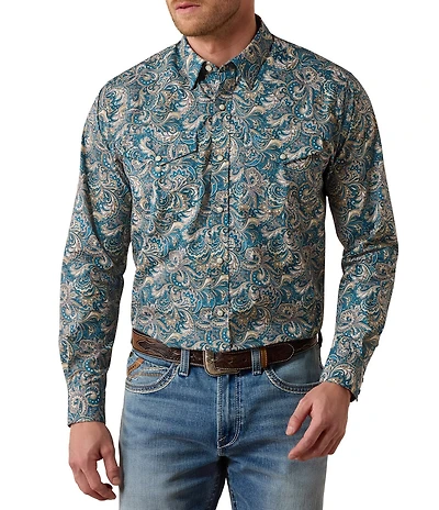 Ariat Cedric Classic Fit Printed Woven Shirt