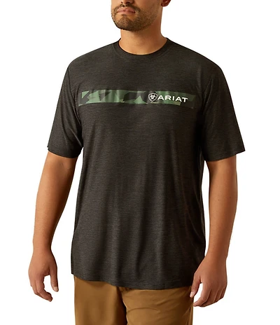 Ariat Charger Camouflage Chest Stripe Short Sleeve T-Shirt