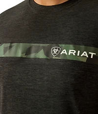 Ariat Charger Camouflage Chest Stripe Short Sleeve T-Shirt