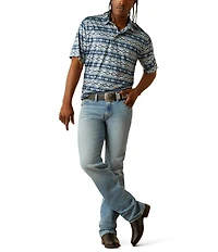 Ariat Charger Short Sleeve Printed Polo Shirt