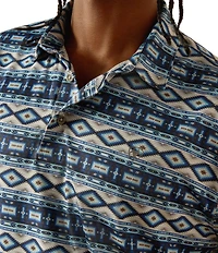 Ariat Charger Short Sleeve Printed Polo Shirt